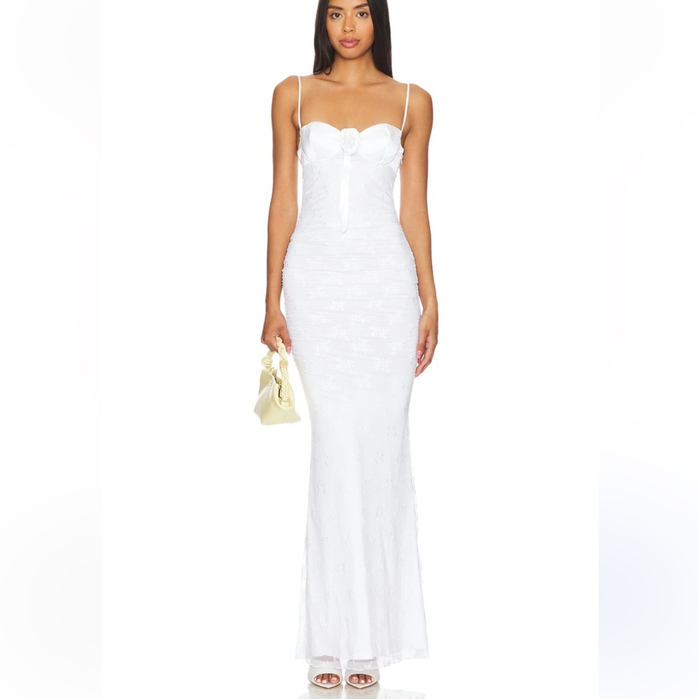 MAJORELLE Leonie Gown in White Sz Small